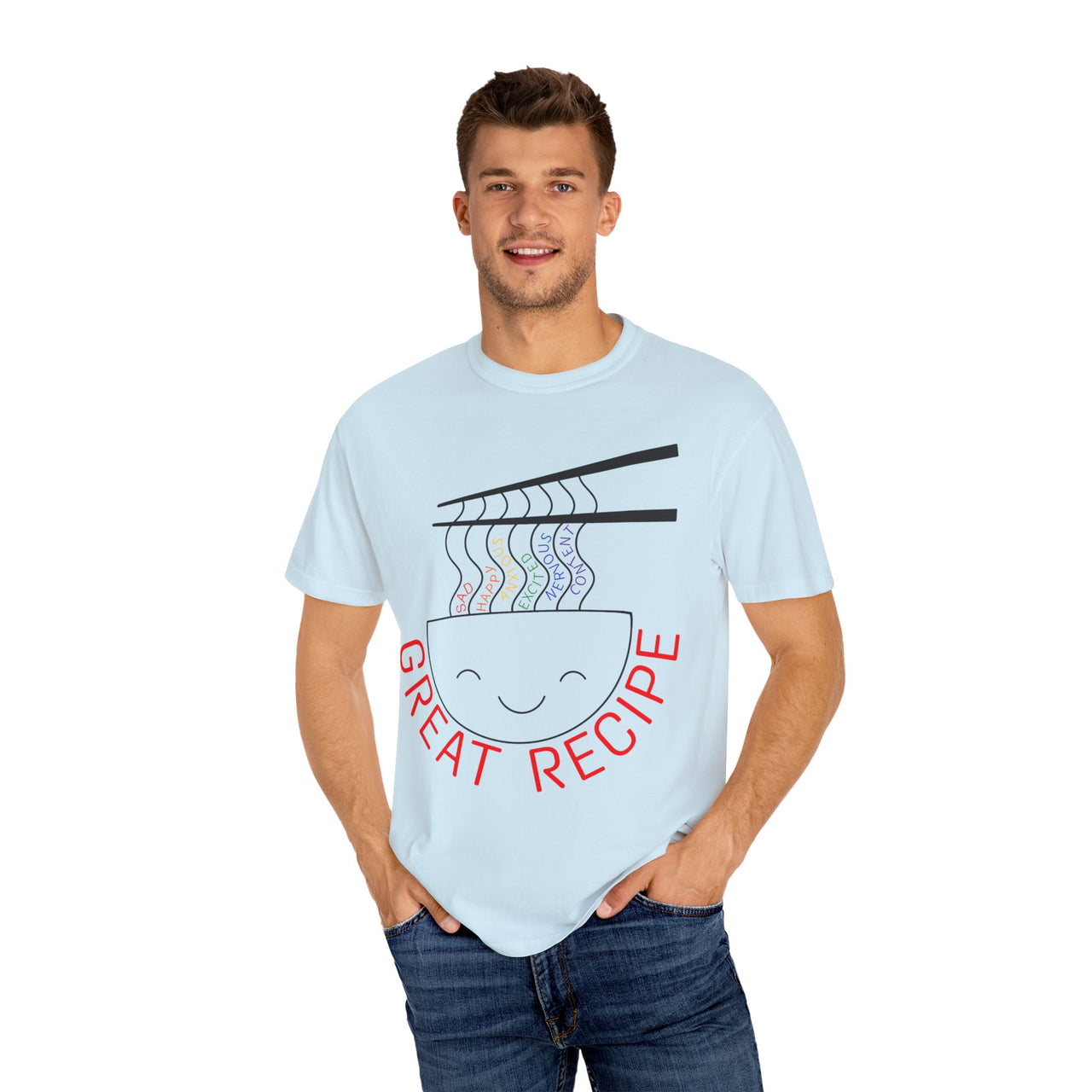 Cute Foodie Graphic T-Shirt - "Great Recipe" Design