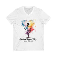 Emotional Support Chef V-Neck Tee | Inspirational Shirt for Mood Lovers