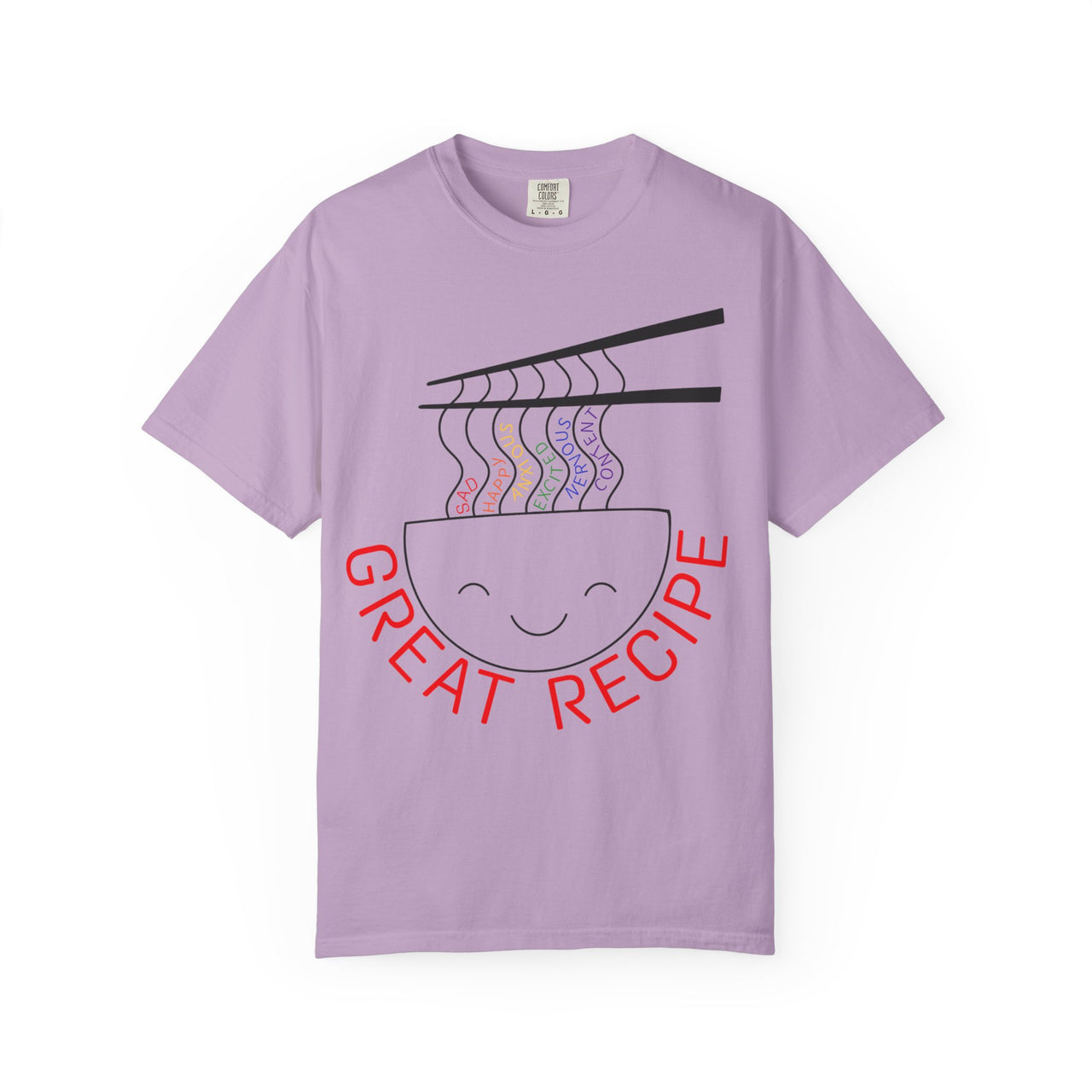 Cute Foodie Graphic T-Shirt - "Great Recipe" Design