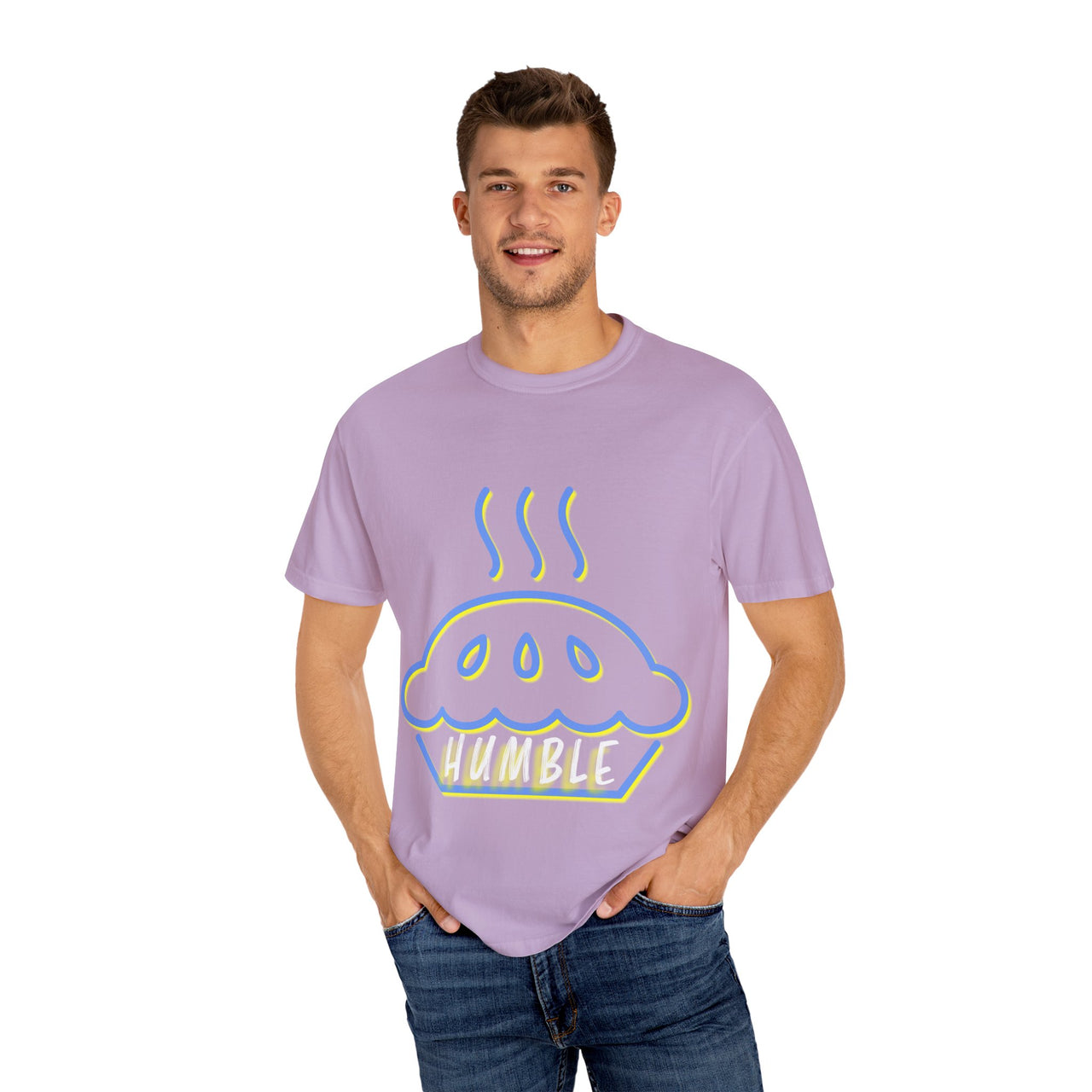Humble Pie Unisex Garment-Dyed T-Shirt - Fun & Casual Wear for Food Lovers