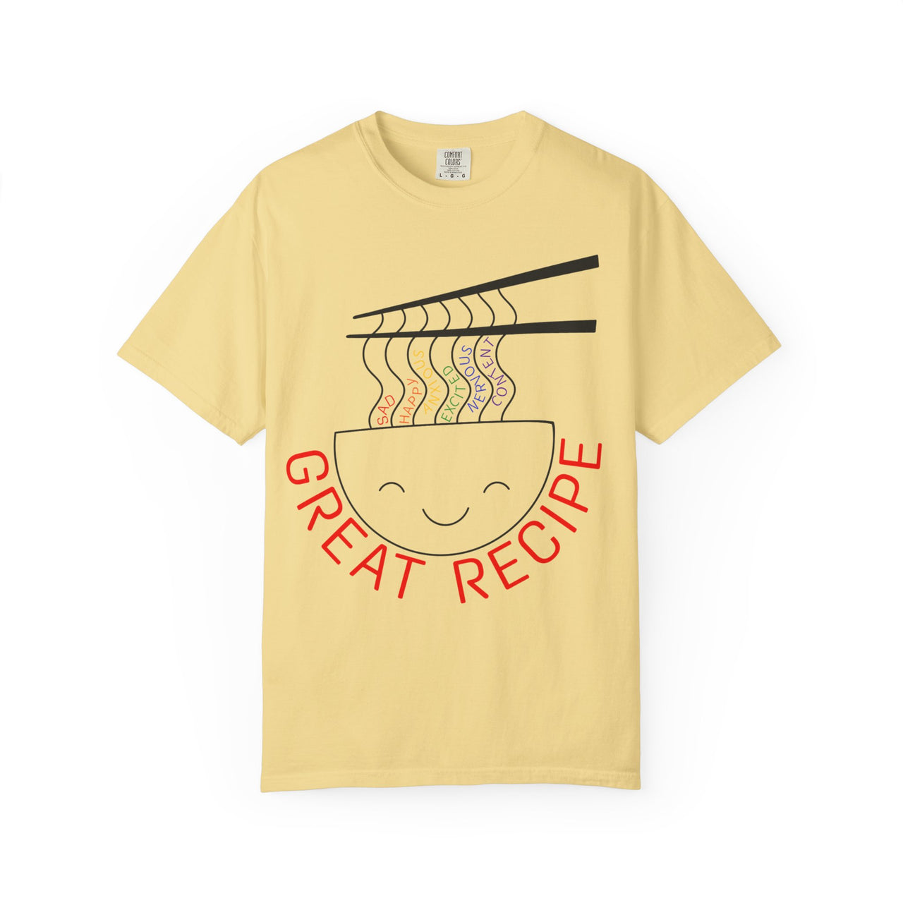Cute Foodie Graphic T-Shirt - "Great Recipe" Design