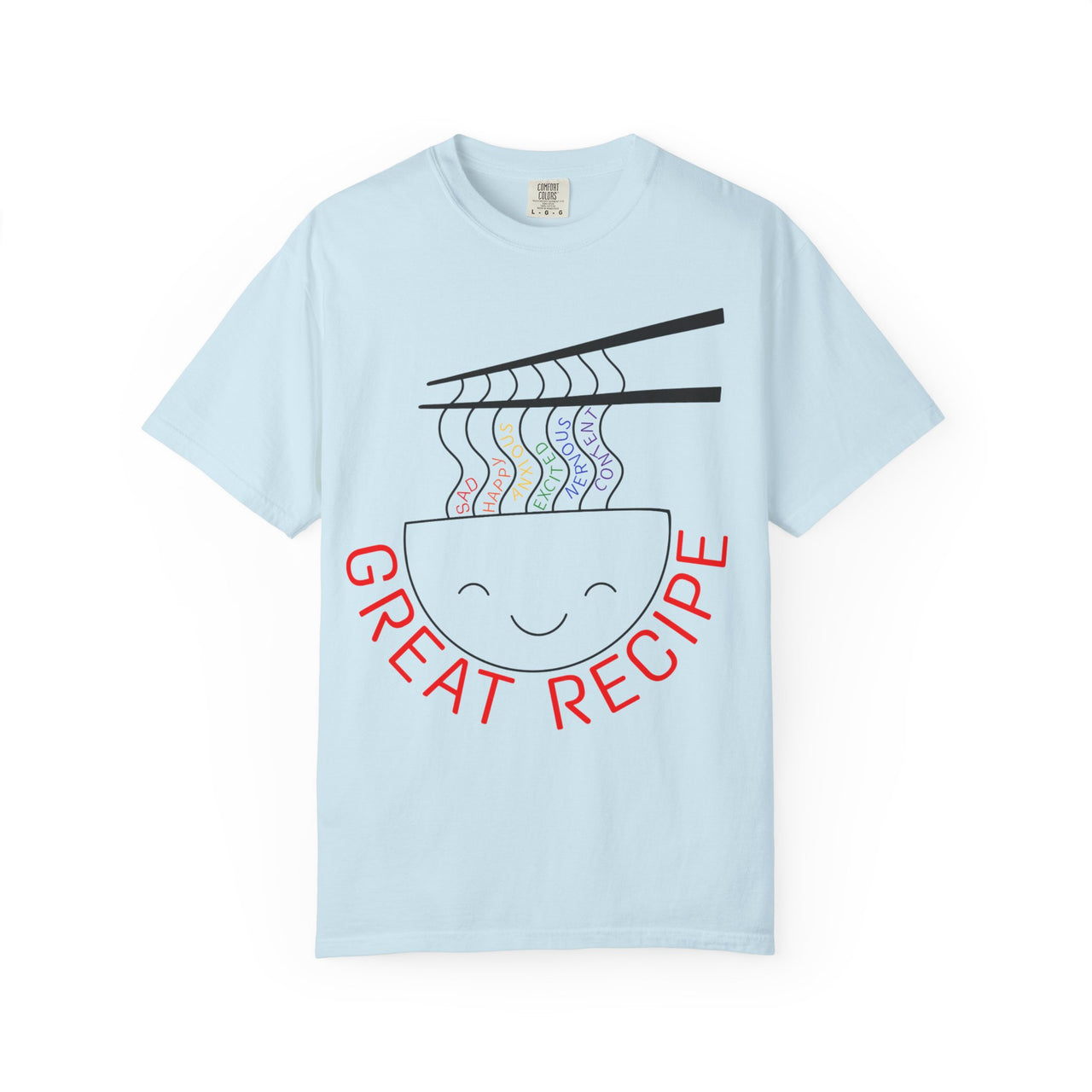 Cute Foodie Graphic T-Shirt - "Great Recipe" Design