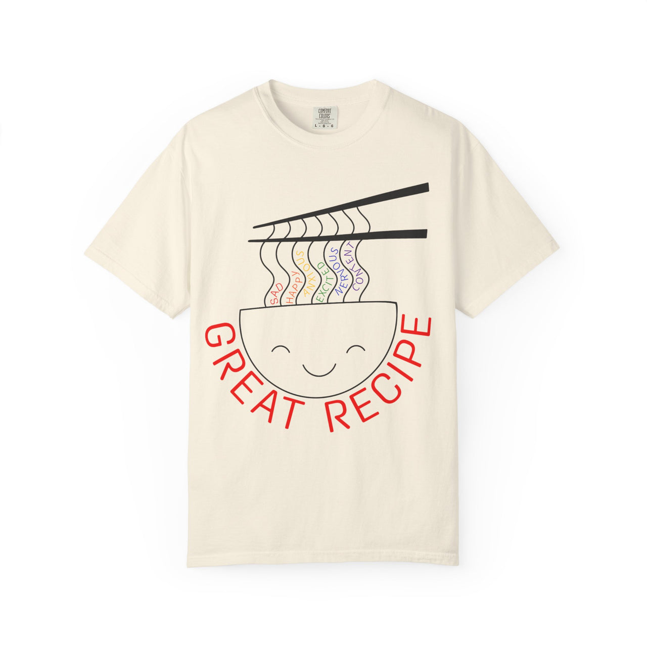 Cute Foodie Graphic T-Shirt - "Great Recipe" Design