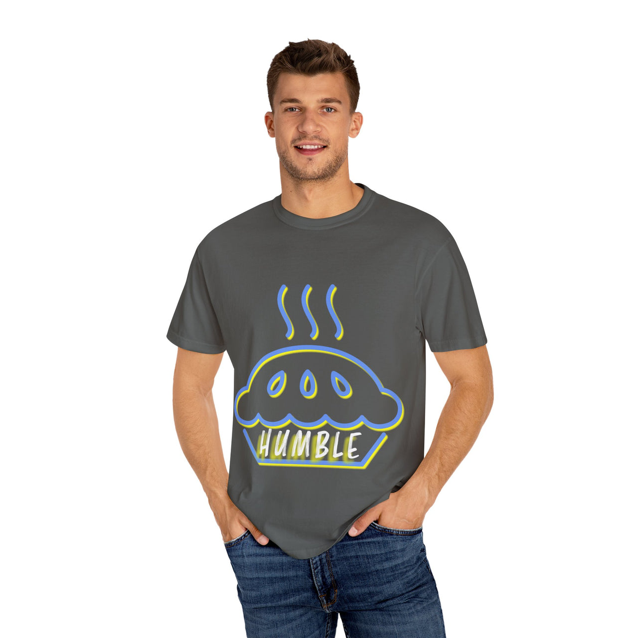 Humble Pie Unisex Garment-Dyed T-Shirt - Fun & Casual Wear for Food Lovers
