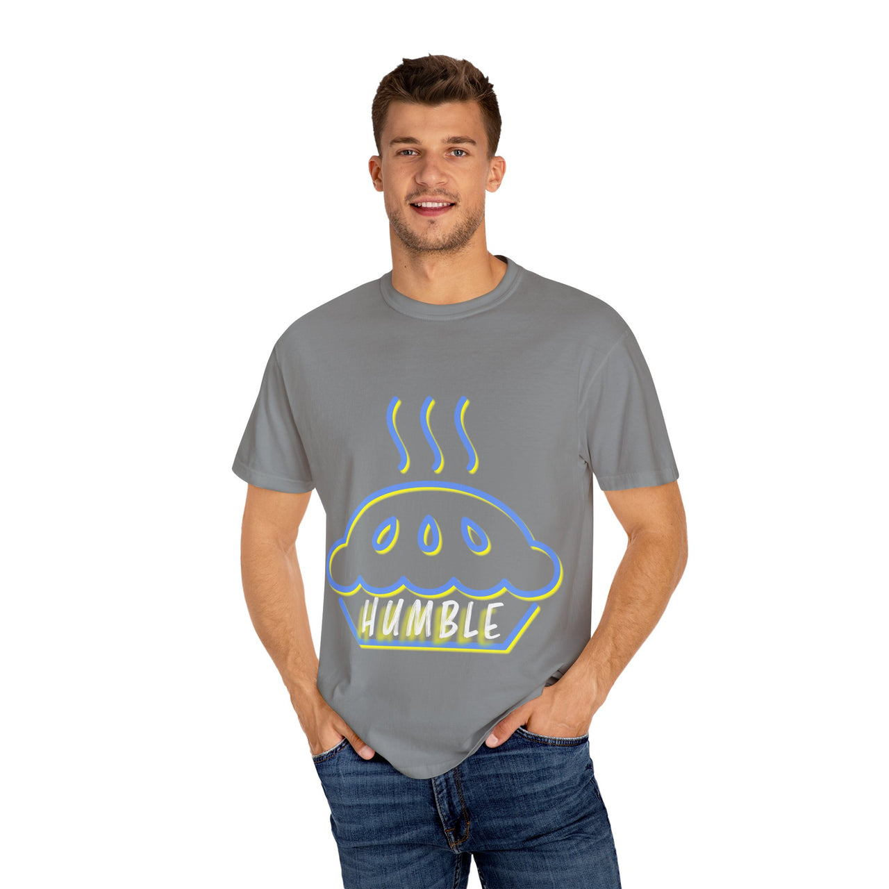 Humble Pie Unisex Garment-Dyed T-Shirt - Fun & Casual Wear for Food Lovers