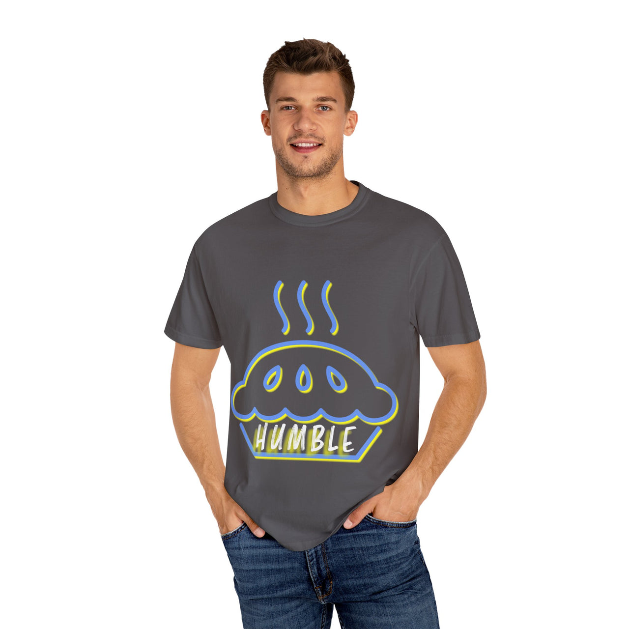 Humble Pie Unisex Garment-Dyed T-Shirt - Fun & Casual Wear for Food Lovers