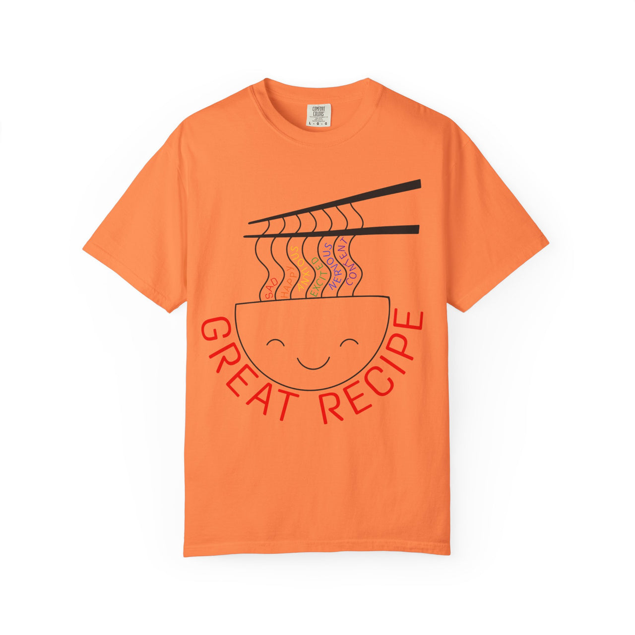 Cute Foodie Graphic T-Shirt - "Great Recipe" Design