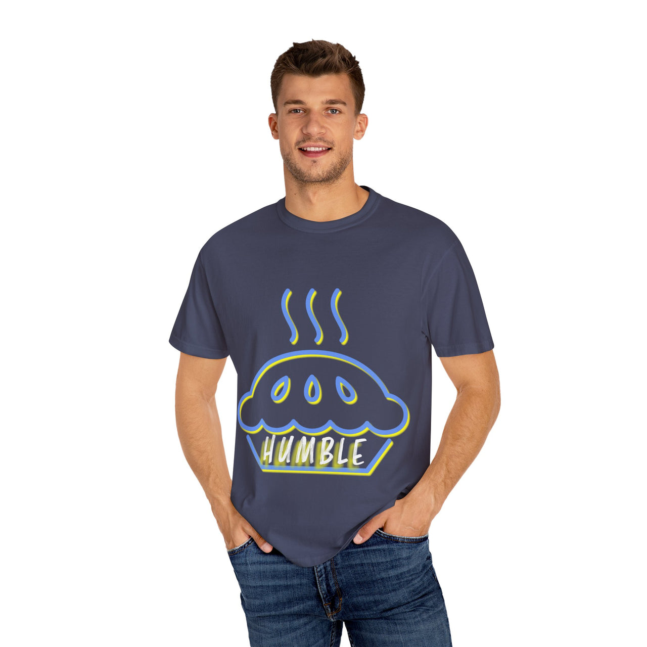 Humble Pie Unisex Garment-Dyed T-Shirt - Fun & Casual Wear for Food Lovers