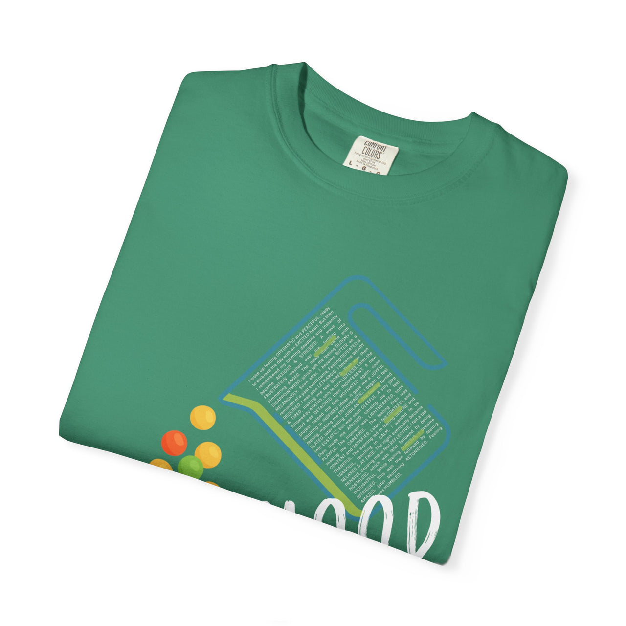 Mood Food T-Shirt - Fun Unisex Garment-Dyed Tee for Food Lovers & Mood Lifting Gifts