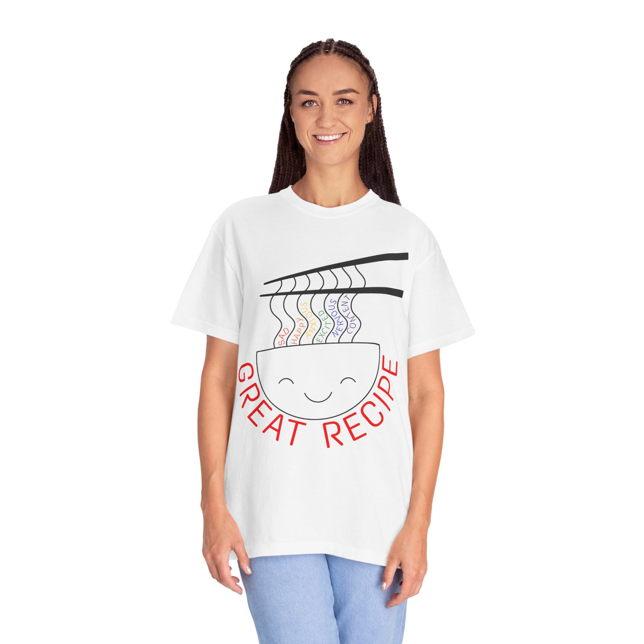 Cute Foodie Graphic T-Shirt - "Great Recipe" Design