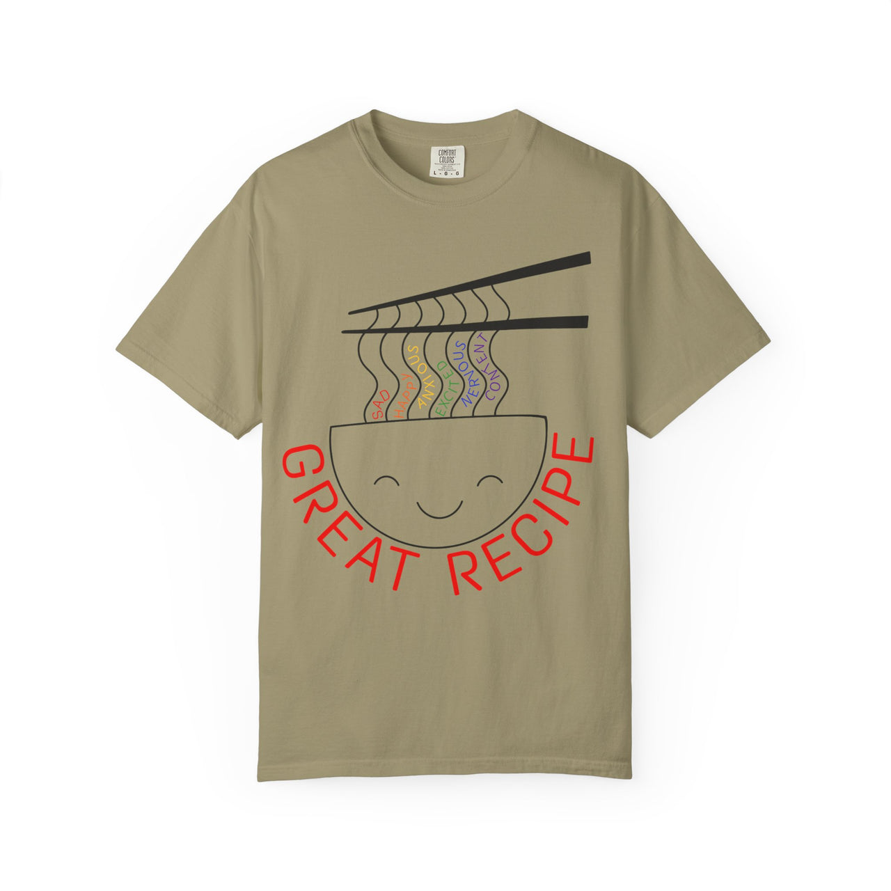 Cute Foodie Graphic T-Shirt - "Great Recipe" Design