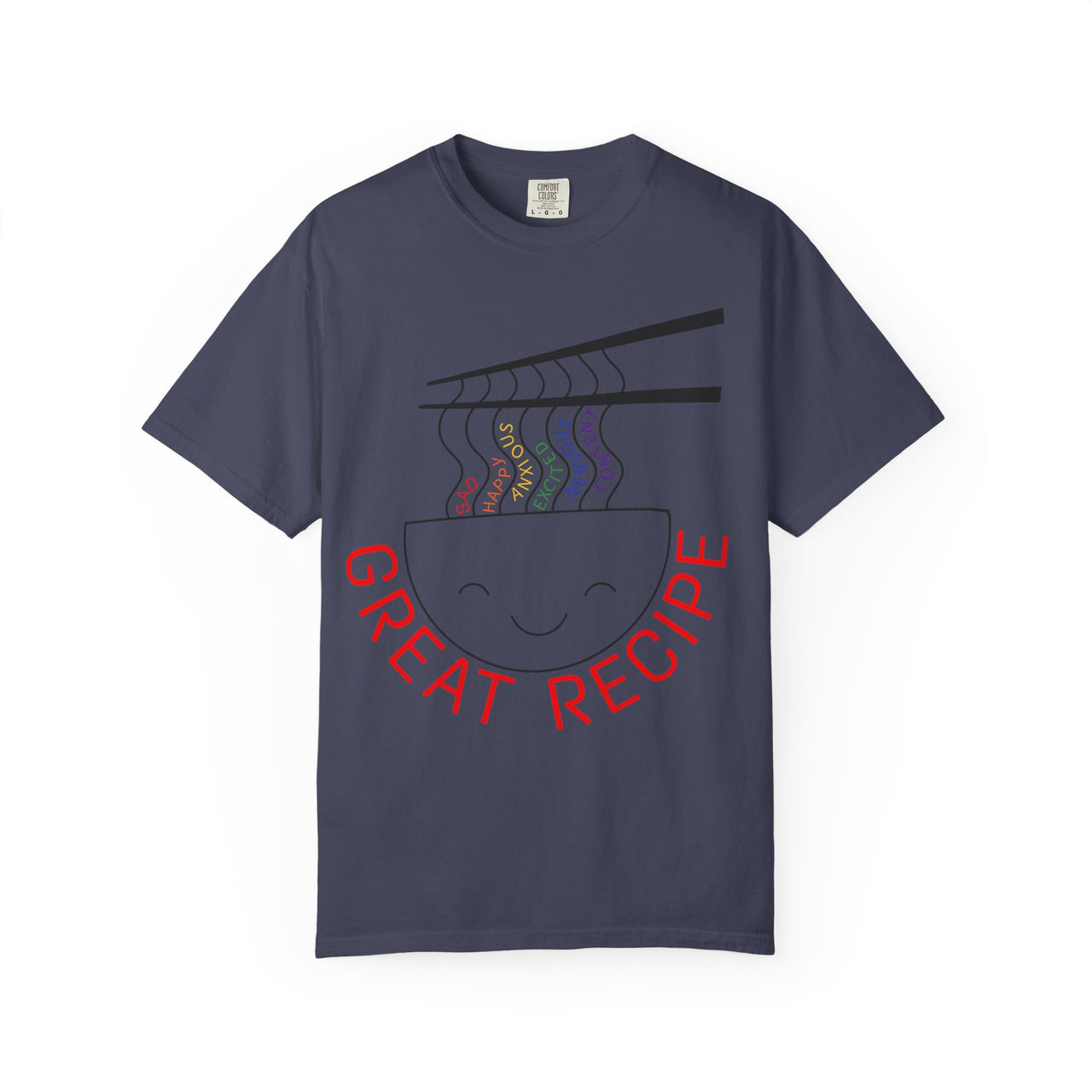 Cute Foodie Graphic T-Shirt - "Great Recipe" Design